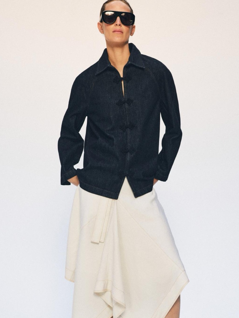 NWT Zara ZW Collection Denim Jacket